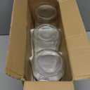 GLING [3 Count 64 oz. Wide-Mouth Glass Mason Jars with Metal Airtight Lids and Bands 2 Quart Large For Preserving, & Meal Prep