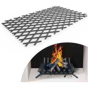 Mxclimate Ember Retainer for Fireplace Grate, Keep Burning Embers from Falling, Fire Place Asseccories for Indoor Outdoor,Fire Pits,Camping (16 x 10 Inch)