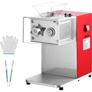 VEVOR Meat Cutting Machine, 850W Commercial Slicer, 3.5mm Heavy Duty Stainless Steel Blade Shredder for Boneless Meat Soft Vegetables, Electric Food Slicers for Kitchen Restaurant Supermarket