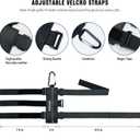 Portable Speaker Mount for Wireless Bluetooth Speakers with 7.5''-12.5'' Circumference, Waterproof Adjustable Strap Accessory Holder Fits UTV Golf Cart Bike or Boat Railing/Cross bar/Frame (Small)