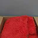 6x9 Area Rugs for Living Room, Red Fluffy Shaggy Rug Soft Carpets, Rugs for Bedroom Nursery Kids Room Dorm Home Decor Aesthetic