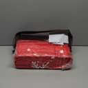 WeCozy Christmas King Size Quilt Set, Red Winter Snowflake Lightweight Bedspread Coverlet with Pillow Shams for Kids and Adults, Merry Xmas 3 Pcs Bedding Bed Cover