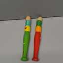 2 pcs Small Wooden Recorders for Toddlers, Colorful Piccolo Flute for Kids,Learning Rhythm Musical Instrument,Sealive Baby Early Education Music Sound Toys for Autism or Preschool Child (Random Color)