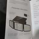 2500LM Solar Lights Outdoor with Motion Sensor,3 Head 270° Wide Angle Street Area Lights, IP65 Waterproof Security Lighting with 3 Modes