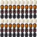 200Pcs Large Hole Barrel Wood European Loose Beads 4 Colors Natural Wooden Dreadlock Hair Braid Beads for Hair Braids Jewelry Bracelet Necklace Making 16x16-17mm