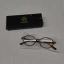 FEISEDY Vintage Oval Blue Light Glasses for Women Men Stylish Lightweight 90s Eyeglasses Fake Nerd Y2k Eyewear Frame B0242