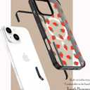 Compatible for iPhone 14 Plus Case with Magsafe,Strawberry Garden Pattern Girly Aesthetic Kawaii Fruit Design Clear Shockproof Phone Case Cover for Women Girls