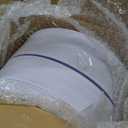 bUCLA 100PCS White Plastic Plates-10.25inch Disposable Dinner Plates-Premium Party&Wedding Plates