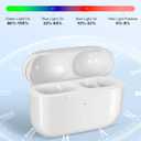Jinstyles Wireless Charging Case Compatible with AirPods Pro: Replacement Charger Case with Bluetooth Pairing, Earbuds Not Included (White, AirPods Pro 1/2 Charging Case)
