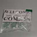 Double-Sided Office Door Hanger Sign, Acrylic Welcome Please Come In, Meeting In Progress Please Do Not Disturb, Red/Green and Wood Grain Options (Beige Black(flower))