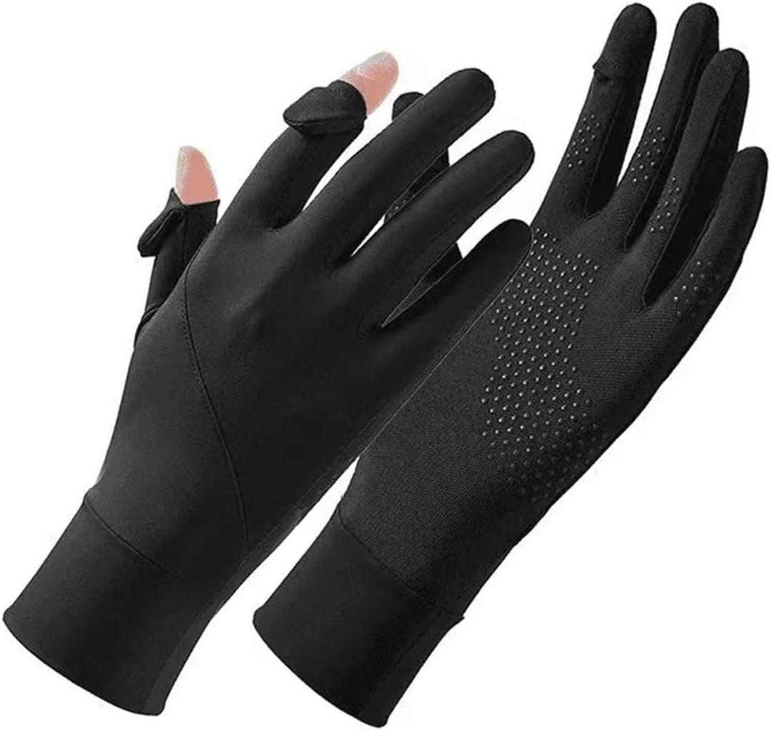 Sun Protection Gloves for Women, Full Finger Touchscreen UV Gloves, Non Slip Breathable Summer Outdoor Gloves for Cycling Driving Running