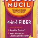 Metamucil 4-in-1 Psyllium Husk GLP-1 Friendly Fiber Supplement, Sugar-Free, 72 teaspoons, Orange Flavored, Daily Fiber Powder for Digestive Health, made with Plant-Based Psyllium Husk Fiber