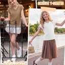 3 Pack Girls Cap Sleeve Tops | Short Sleeve, V Neck, Loose Fit, Summer Shirts, Basic Kids Tees, Girls Clothes, 5-14Y