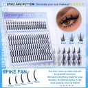 2 x Geeneiya 5 Styles Lash Clusters Kit, Volume/Mega/Full/Bottom Eyelash Clusters Extensions with Lash Bond and Seal, Remover and Lash Extension Tools for Beginners and Proficient, DIY at Home Easily