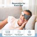 MyHalos Heated Eye Compress & Stye Eye Treatment for Dry Eyes - Washable Warm Style Compress -Reversible Moist Heat Eye Mask for Blepharitis & MGD - Eye Stye Heat Compress - Stye Treatment Patch