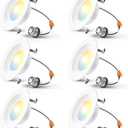 Amico White Integrated LED Recessed Ceiling Light Retrofit Trim