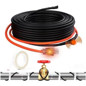 HEATIT JHSF 120ft Heat Tape for Water Pipes, Self-Regulating Pipe Heating Cable for Metal And Plastic Pipes, Pipe Freeze Protection, Keeps Water Flowing at -40, ETL Listed,120V 3W/FT