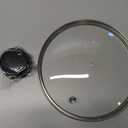 Tempered Glass Lid for Instant Pot 3 Quart - 7.6-Inch Pressure Cooker Accessories,Replacement Parts with Silicone Top Knob & Steam Vent - Heat-Resistant, Dishwasher Safe