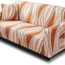 Printed Couch Cover Stretch Sofa Covers Patterned Loveseat Slipcovers for 2 Seater Cushion Couch Love Seat Set (SX, 2 Seater/Loveseat)