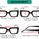 Eyekepper 5 Pack Square Reading Glasses for Women Stylish Readers Include 2 Pairs Green +3.50