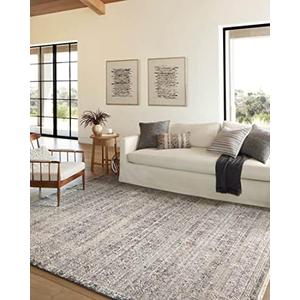 Loloi Amber Lewis Alie Collection ALE-04 Sky/Stone 2'-3'' x 3'-10'', .13'' Pile Height, Accent Rug