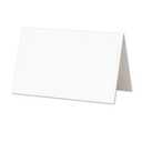 96 Pack Mini Place Cards 3.5” x 2” – Folded Table Tent Cards, 80lb Cover – Blank Printable Name Cards for Weddings, Parties, Events & Food Labels (White Linen)