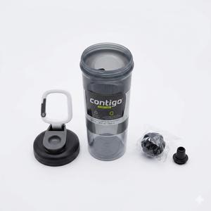 Contigo Fit Leak-Proof Shake & Go Mixer Bottle 28 oz Sake, Gray