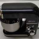 Kitchen in the box Stand Mixer, 3.2Qt Small Electric Food Mixer, 6 Speeds Portable Lightweight Kitchen Mixer for Daily Use with Egg Whisk, Dough Hook, Flat Beater (Black)