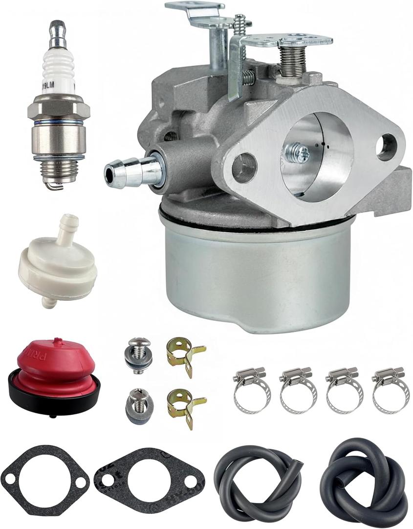 YAMAKATO Ruixing_OEM 640052 Carburetor for Tecumseh HMSK80 HMSK90 HMSK100 LH318SA LH358SA Snow Blower Thrower 8HP 9HP 10HP Engine Tecumseh 640054 640349 Carb