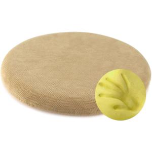 Sigmat Memory Foam Seat Cushion Anti-Slip Soft Round Stool Cushion Chair Pad 15 Inch Camel
