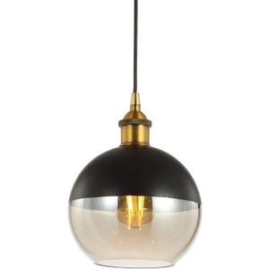 JONATHAN Y JYL3513A Nixon 7.5" Adjustable Drop Globe Metal/Glass LED Pendant Contemporary Transitional Dimmable Dining Room Living Room Kitchen Foyer Bedroom Hallway, Brass Gold/Black