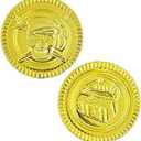 3 x The Dreidel Company St. Patrick's Pirate Gold Coins (50 Pack) Novelty Party Favors, Plastic Gold Coins Bulk (50 Gold Plastic Coins)
