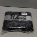 Pidada Hand Towels Set of 4 Striped Pattern 100% Cotton Absorbent Soft Decorative Towel for Bathroom (Black)