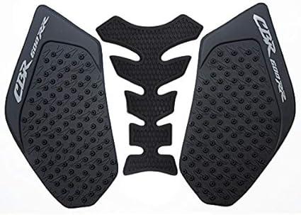 for Honda CBR600RR 2003 2004 2005 2006 Motorcycle 3M Gas Tank Pad Anti Slip Stickers Side Fuel Gas Grip Decal Protector (Black)