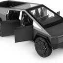 Toy Trucks Cybertruck Car Toy 1:32 Cyber Toy Trucks Gray Cybertruck Metal Diecast with Lights Sounds Effects, Fun Toy Cars Great Gifts Idea (1/32 Scale, Black)