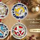 2 x Christmas Ornament 2025  Acrylic Holy Family Ornament, Religious Christian Christmas Decor, Jesus Nativity Ornament for Tree, Unique Religious for Family & Friends (Nativity)