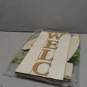 Yousoontic Easter Welcome Porch Sign Decor 47" Easter Bunny Rabbit Wooden Front Door Standing Hanging Sign Bunny Outdoor Porch Decorations for Home Front Door Yard Garden Spring Party Decor