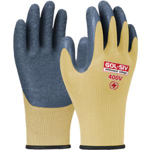 Insulated Electrician Gloves 400V High Voltage Electrical Gloves,Rubber Safety Work Gloves,Non Slip,Non Electric Shock (Large)