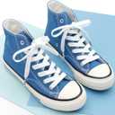 DELELE Sneakers Flat Shoe Laces: 2/5 Inches Wide Athletic Replacement Shoelaces (01 Snow White)