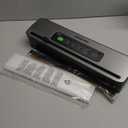 Vacuum Sealer Machine, INKBIRD Powerful 130W High Power with Liquid/Moist/Dry 6-Food Modes, Compact Food Preservation System with Cutter, Full Start Kit with Pre-cut Bags*10 (8''*11.8''), EXT-VAC (Black)