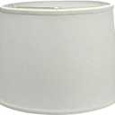 Aspen Creative 32320 Transitional Hardback Empire Shaped Spider Construction Lamp Shade in Off White, 12" Top x 14" Bottom x 10" Slant Height