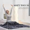 Satwip Grey Weighted Blanket 15 Pounds, Fuzzy Warm Flannel Throw Blanket with Soft Breathable Sanded, 48 x 72 inches, Grey