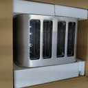 Cuisinart 4 Slice Compact Stainless Steel Toaster with Extra-Wide Slots for Bread, French Toast, Bagels & Pastries, Defrost & Reheat Functions, CPT-180P1, Brushed Stainless, Removable Crumb Tray
