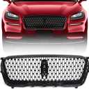 Huray Front Grille Assembly Fit for Lincoln Corsair 2021 2022 Bumper Hood Grill OE Factory Style (Black)