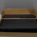 Forbena White Floating Shelves for Bathroom Organizer Over Toilet, Bathroom Shelves Wall Mounted with Towel Rack, Corner Wall Shelf for Bedroom Decor Kitchen Storage (WhiteDark Grey, Set of 2)