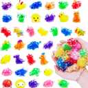 Animal Stress Balls, Mini Squeeze Balls, Kawaii Squishies Stress Balls Bulk for Classroom Prizes, Easter Party Favors, Goodies Bag Stuffer, Birthday Gifts (Random) (50)