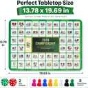 Soccer Drinking Board Game Mat - 13.78 x 19.69 Inch Rubber Waterproof Mat, 50 Party Theme Games for 2-8 Players, Anti-Slip Game Mat with Storage Bag, Chess Pieces Dice Included