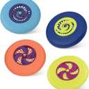 B. toys  Flying Disc Set  4 Colorful Flying Discs  Outdoor Sports & Games for Kids  Disc Set for Backyard, Park, Beach  Ages 4+  Disc-Oh!
