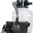 13" Sand Filter System with 6-Way Valve Pool Pump 2500GPH Easy to Use for Above Ground Pools