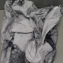 Rectangle Fitted Table Cover Waterproof Stain-Resistant Wipeable Polyester Tablecloths with Elastic Edge Design Fits 6 Foot Tables for Indoor, Picnic, Camping, Outdoor, 60" x 30" (White Marble)